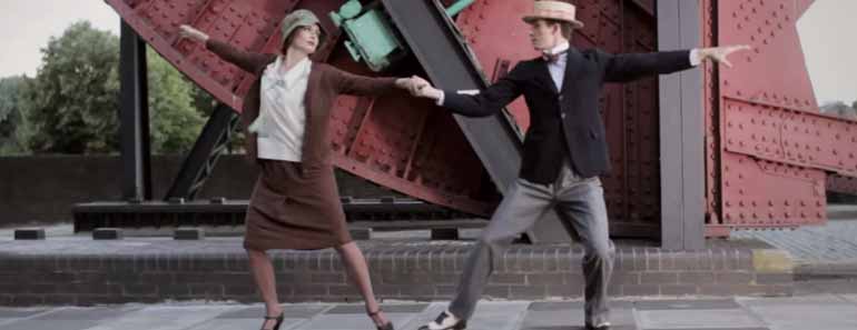 Photo of couple dancing from video 100 Years of Style East London.