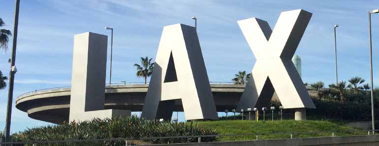 Photo of the LAX sign. Photographer: Phil Whitehouse.