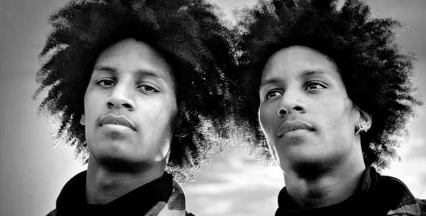 Photograph of Laurent and Larry Bourgeois aka Les Twins.