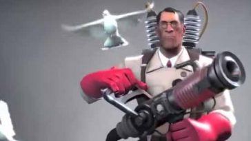 Photo of the medic from Team Fortress 2.